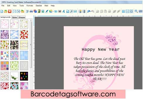 Greeting Card Maker Software screenshot