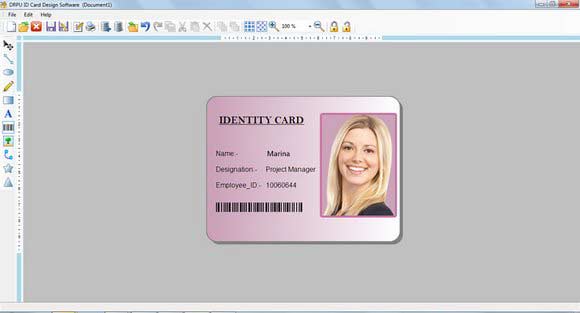 Screenshot of ID Card Templates