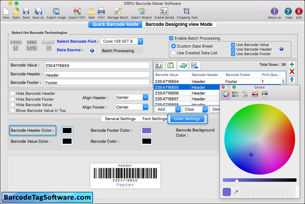 Barcode Tag Maker Software For Mac