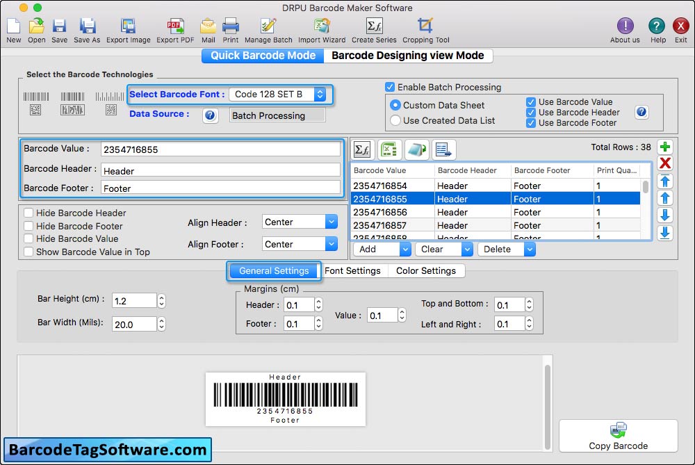 Barcode Tag Maker Software For Mac