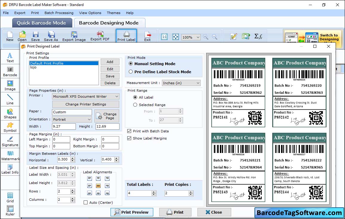 Print Settings