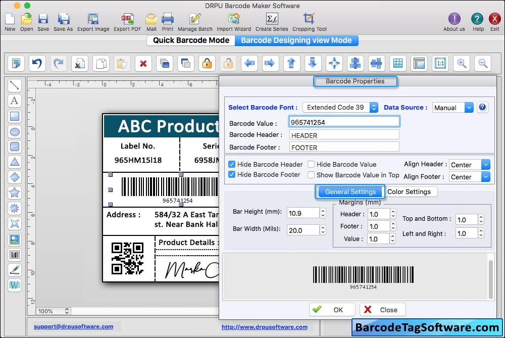 Barcode Tag Maker Software For Mac