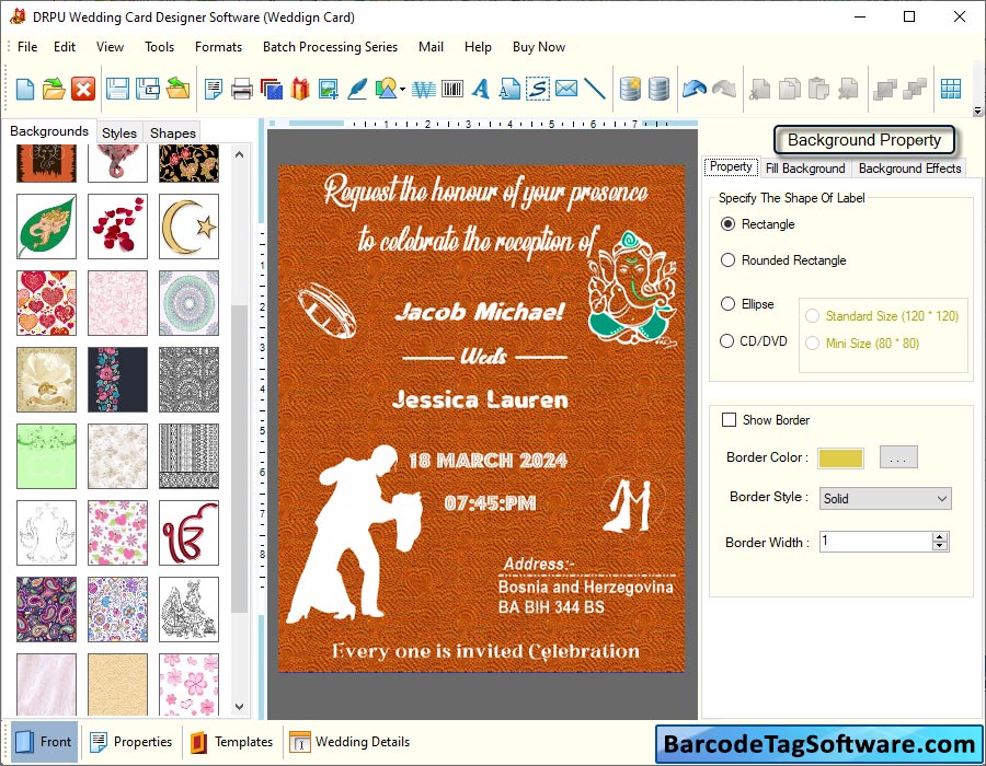 Wedding Card Designer Software